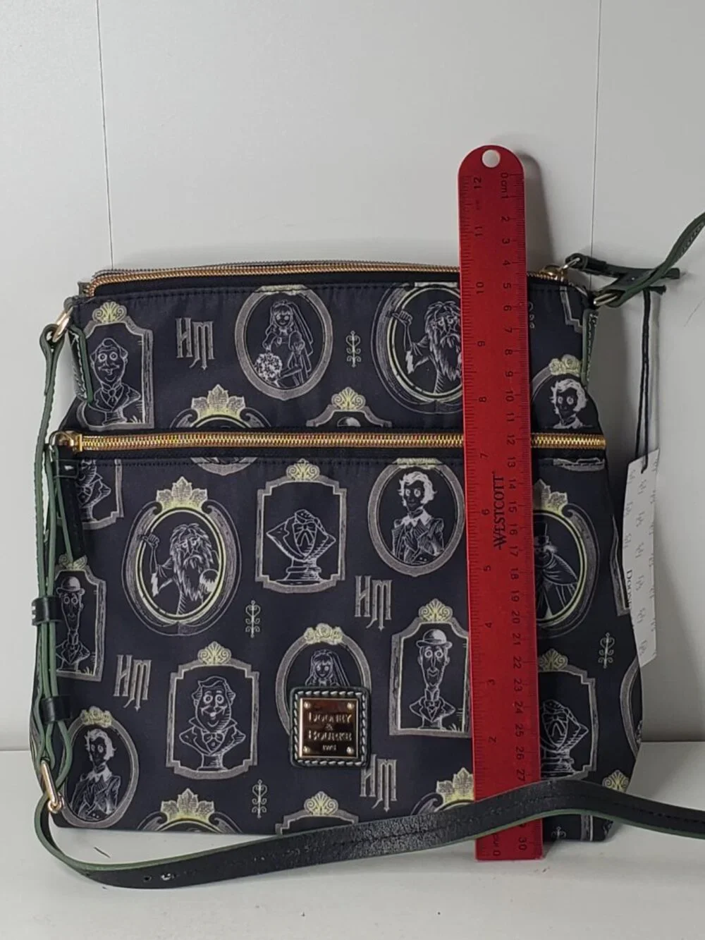 New Dooney Bourke Disney Haunted Mansion 2 Crossbody Bag Ghost Portrait Print - Picture 3 of 12